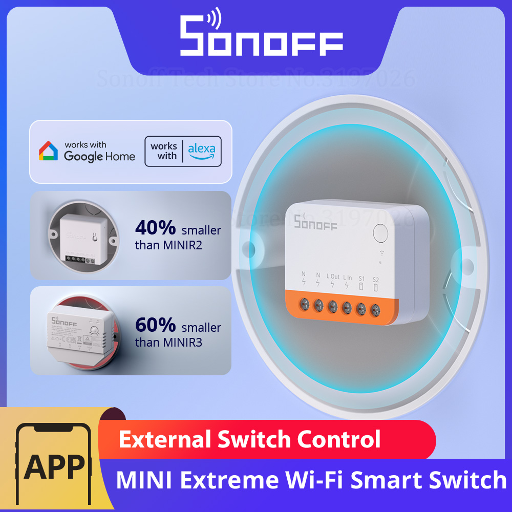 Sonoff Basic - SONOFF MINIR4 Sakelar Pintar Wi-Fi Ekstrem