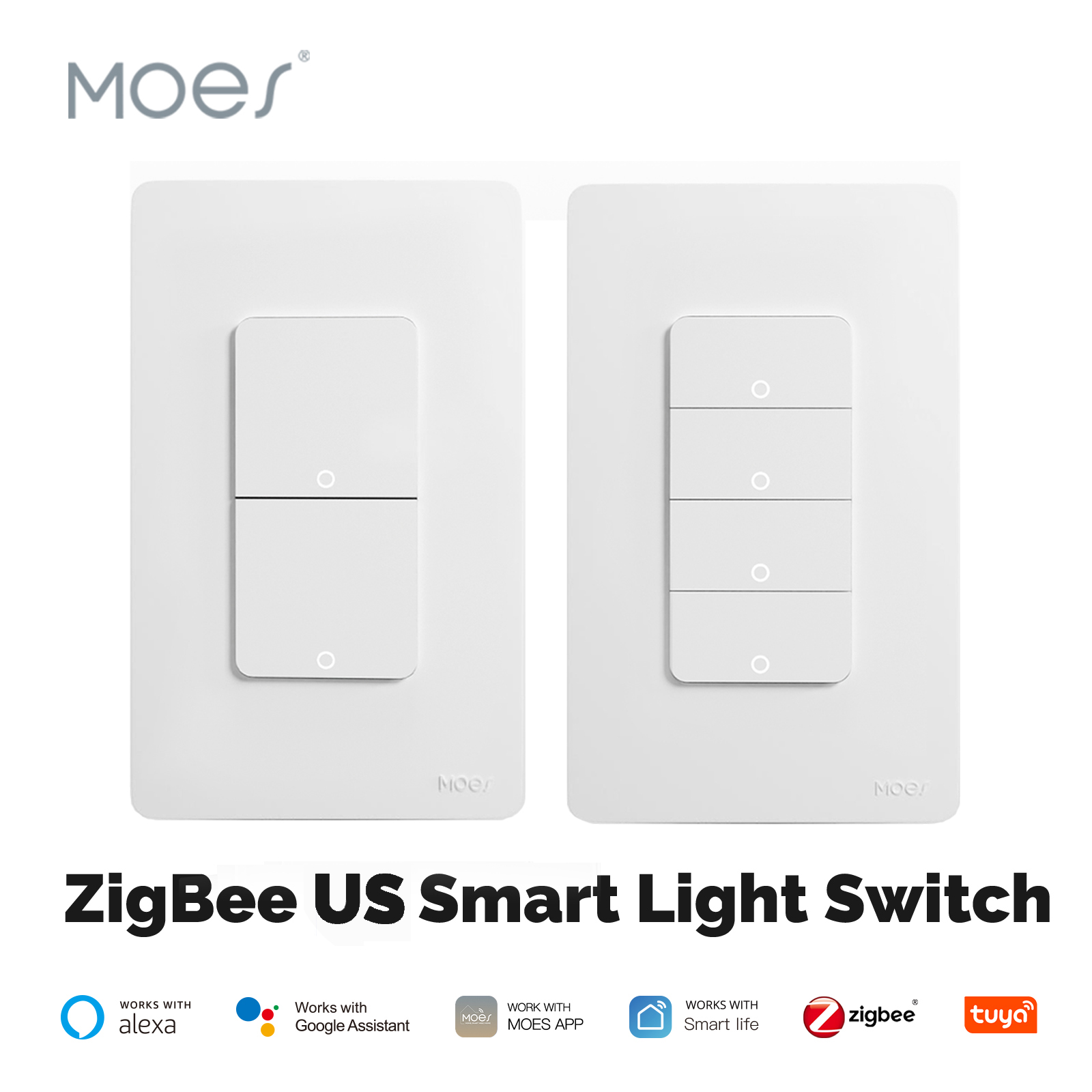 Sonoff Basic - MOES Tuya ZigBee saklar lampu pintar,