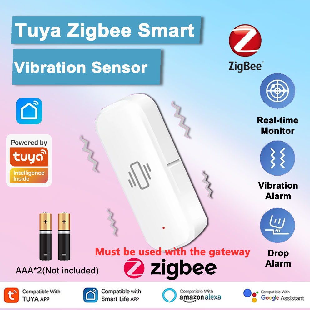 Tuya Zigbee Sensor Getaran Cer - Home Assistant Tuya ulasan dan harga
