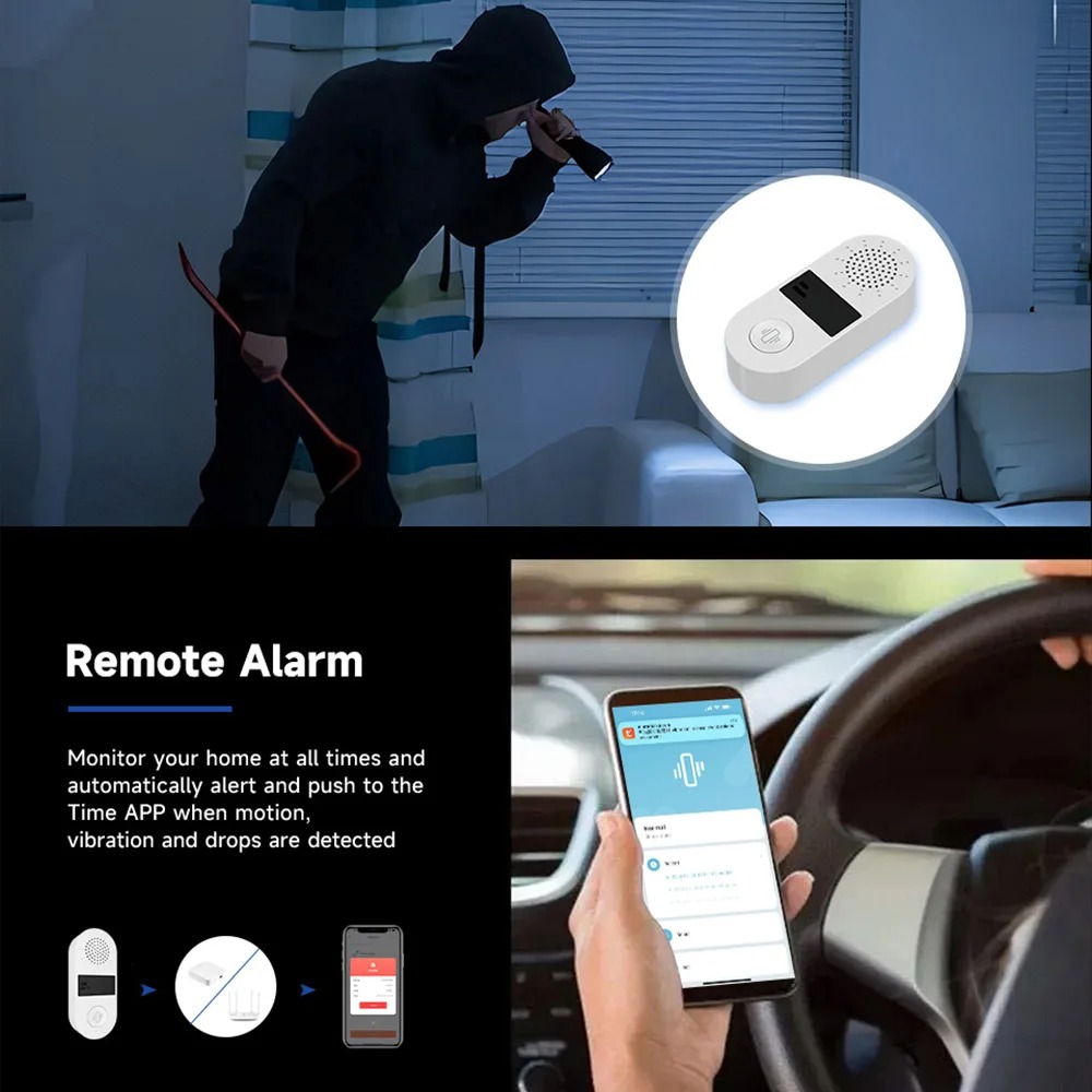 Sensor Getaran WiFi Tuya - Ala - Home Assistant Tuya ulasan dan harga