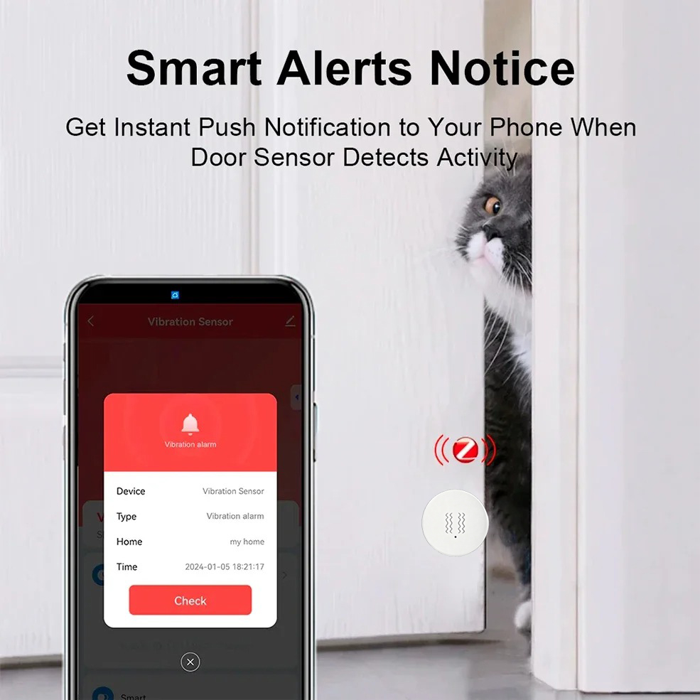 Tuya ZigBee Sensor Getaran & K - Home Assistant Tuya ulasan dan harga