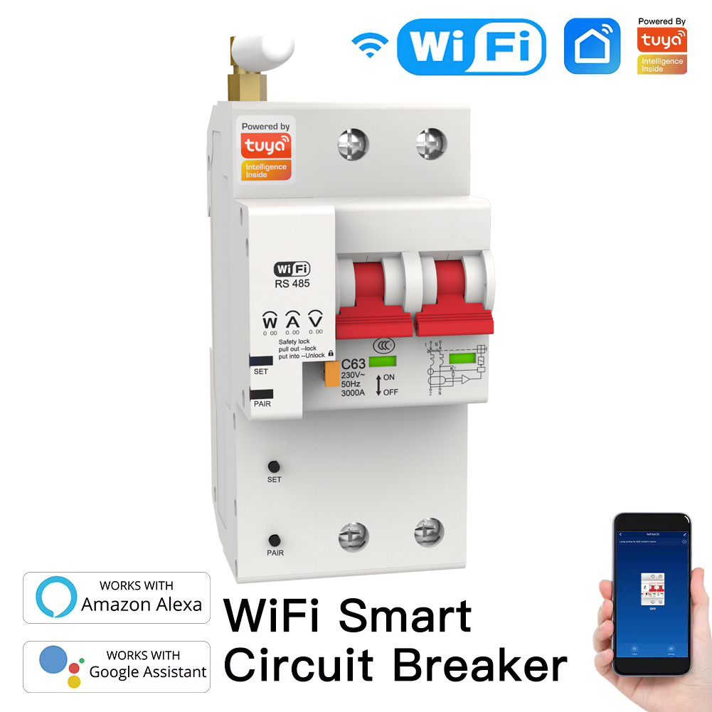 Pemutus Sirkuit Wifi Pintar 2P - Tuya Smart ulasan dan harga